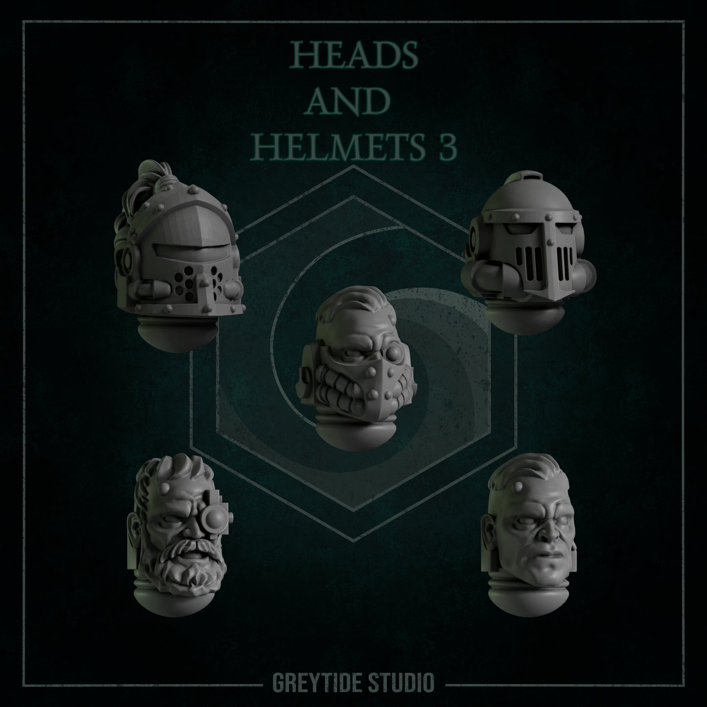 Köpfe und Helme 3 - GreyTide Studio