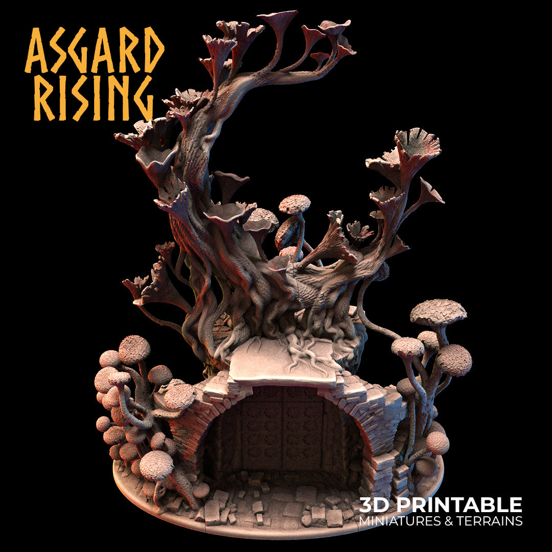 Heart of the Fungi Forest/Goblin King's Throne with Fungi Ruins Terrain Bundle - Asgard Rising