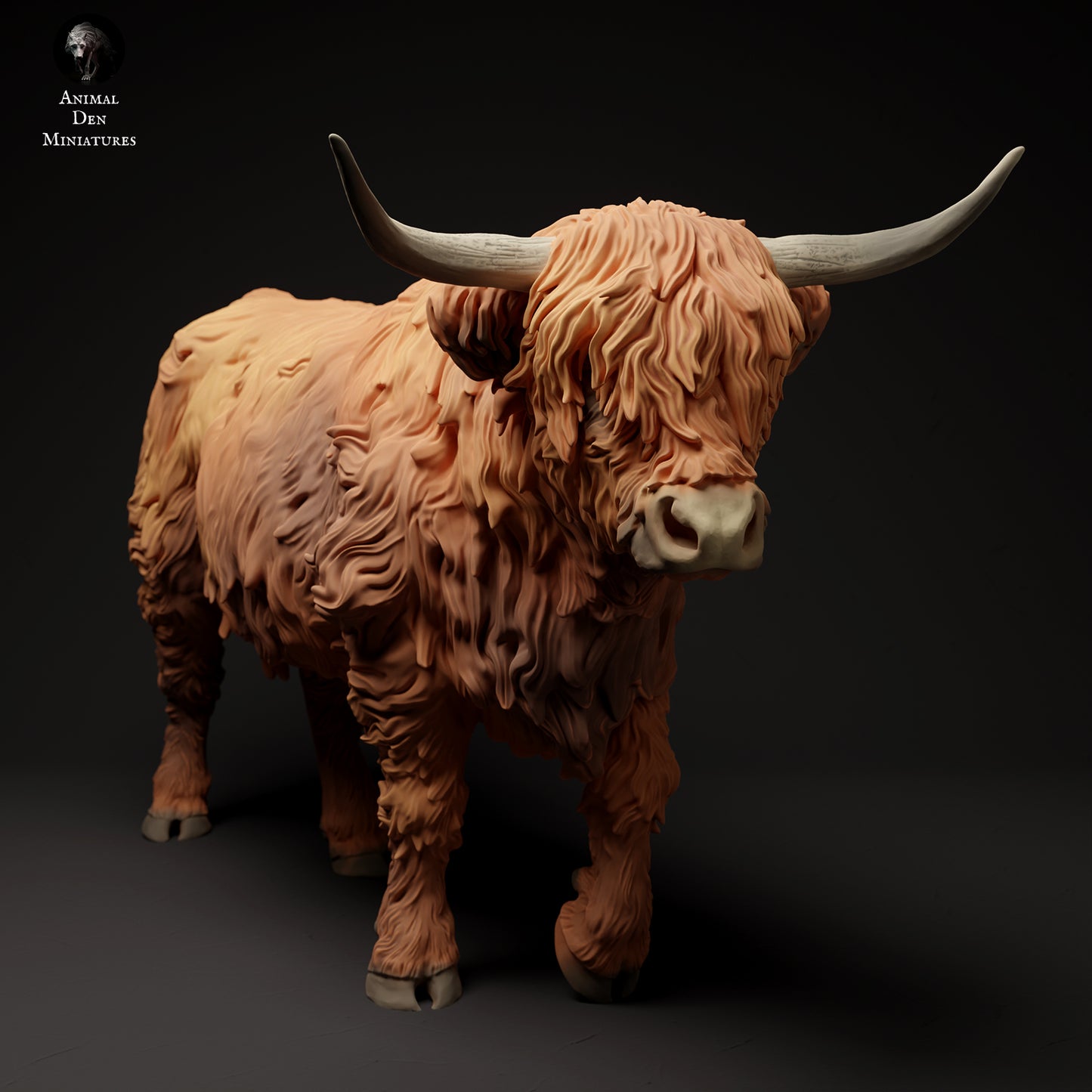 Highland Cow Walk - Animal Den Miniatures