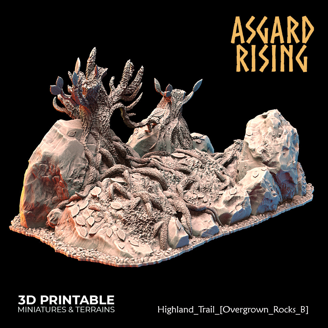 Highland Trail Scatter Scenery with Watchtower - Asgard Rising