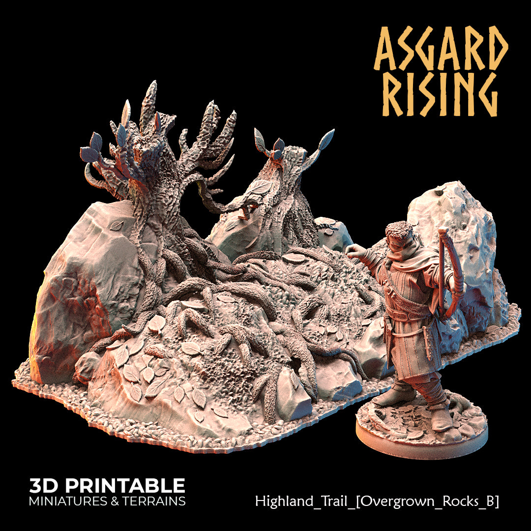 Highland Trail Scatter Scenery with Watchtower - Asgard Rising