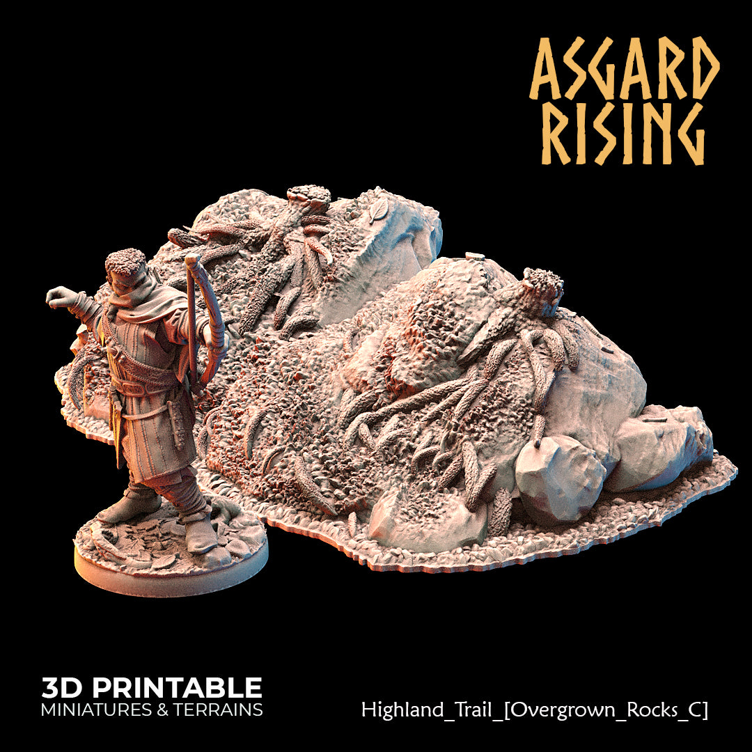 Highland Trail Scatter Scenery with Watchtower - Asgard Rising