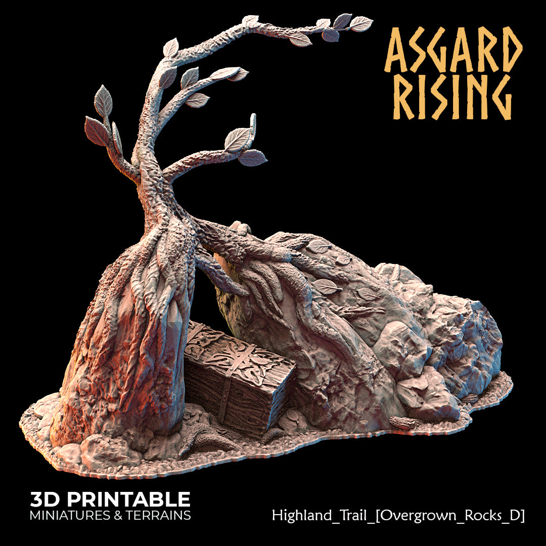 Highland Trail Scatter Scenery with Watchtower - Asgard Rising