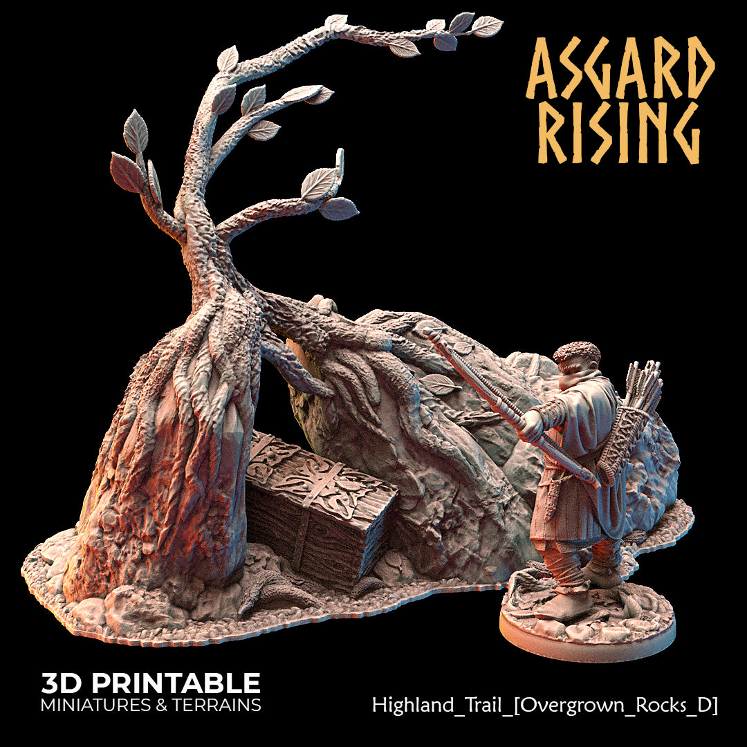 Highland Trail Scatter Scenery with Watchtower - Asgard Rising