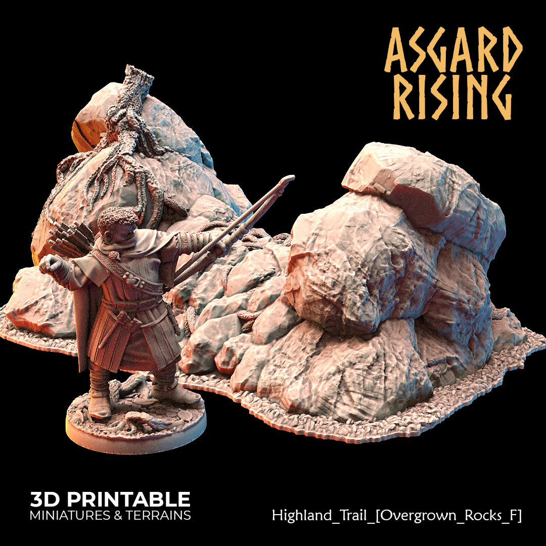 Highland Trail Scatter Scenery with Watchtower - Asgard Rising