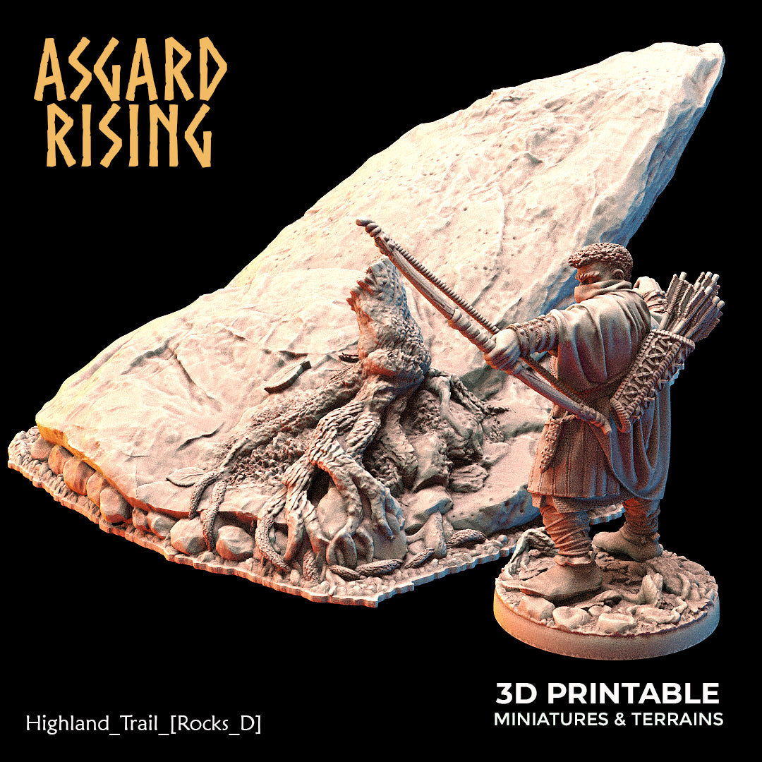 Highland Trail Scatter Scenery with Watchtower - Asgard Rising