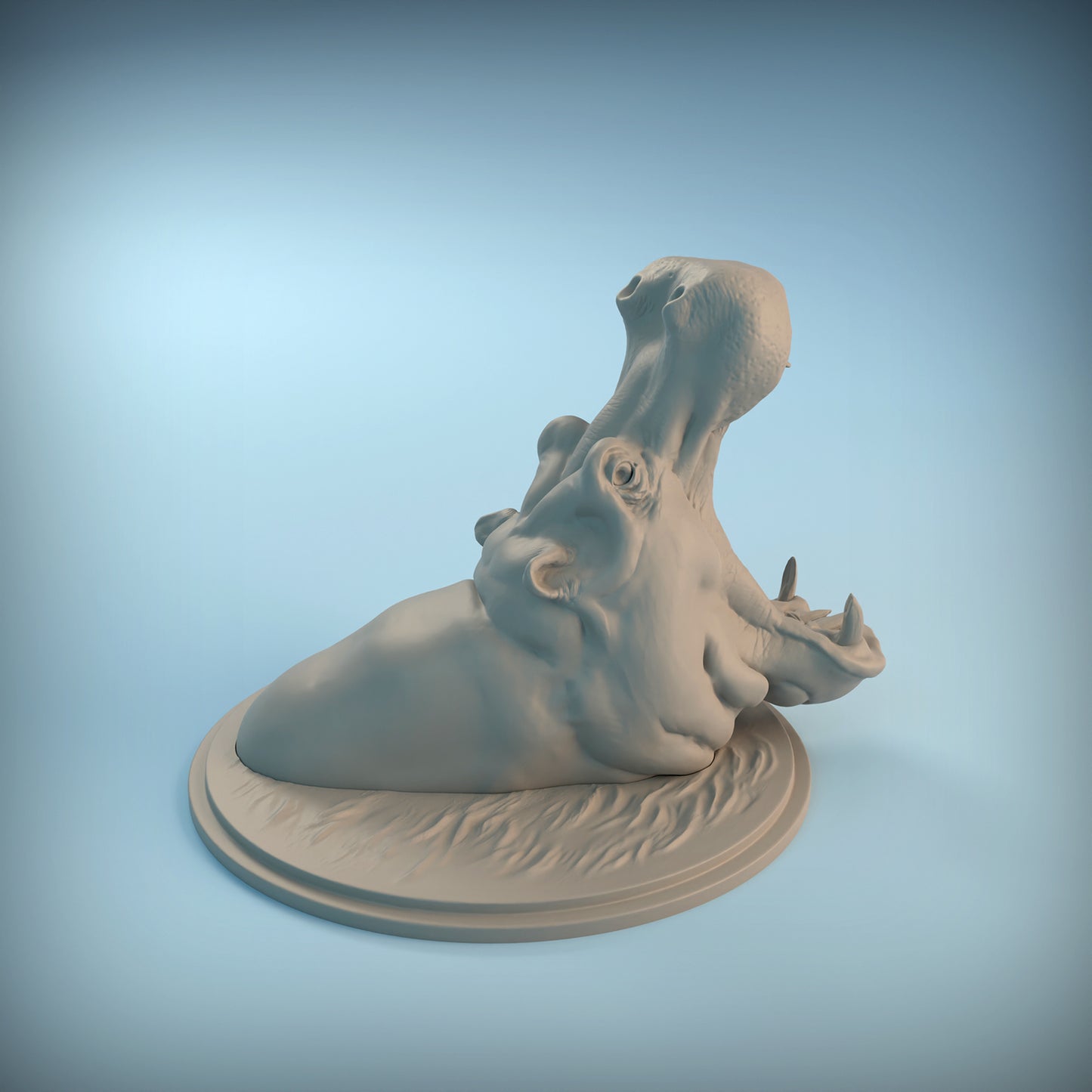 Hippo Head - Animal Den Miniatures