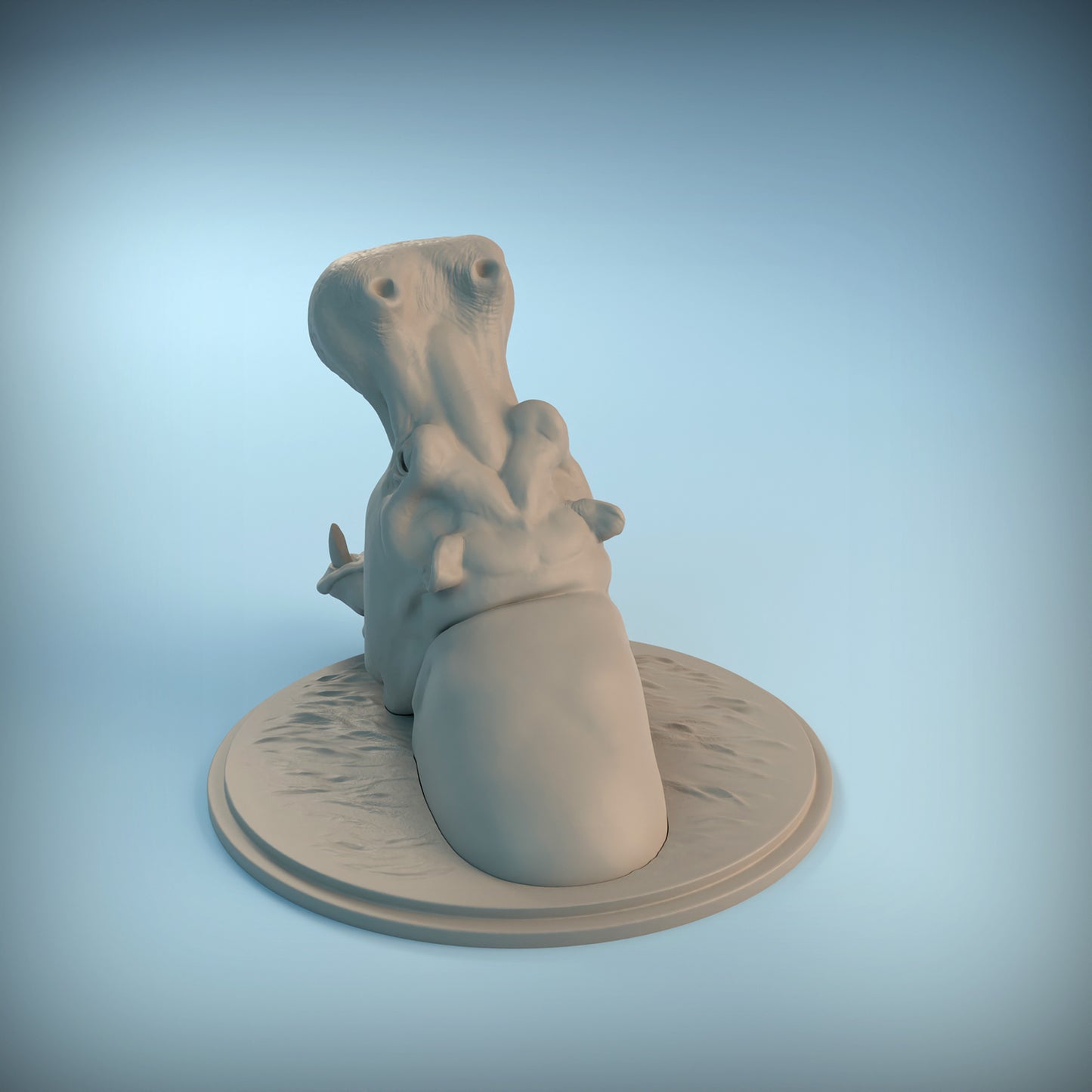 Hippo Head - Animal Den Miniatures