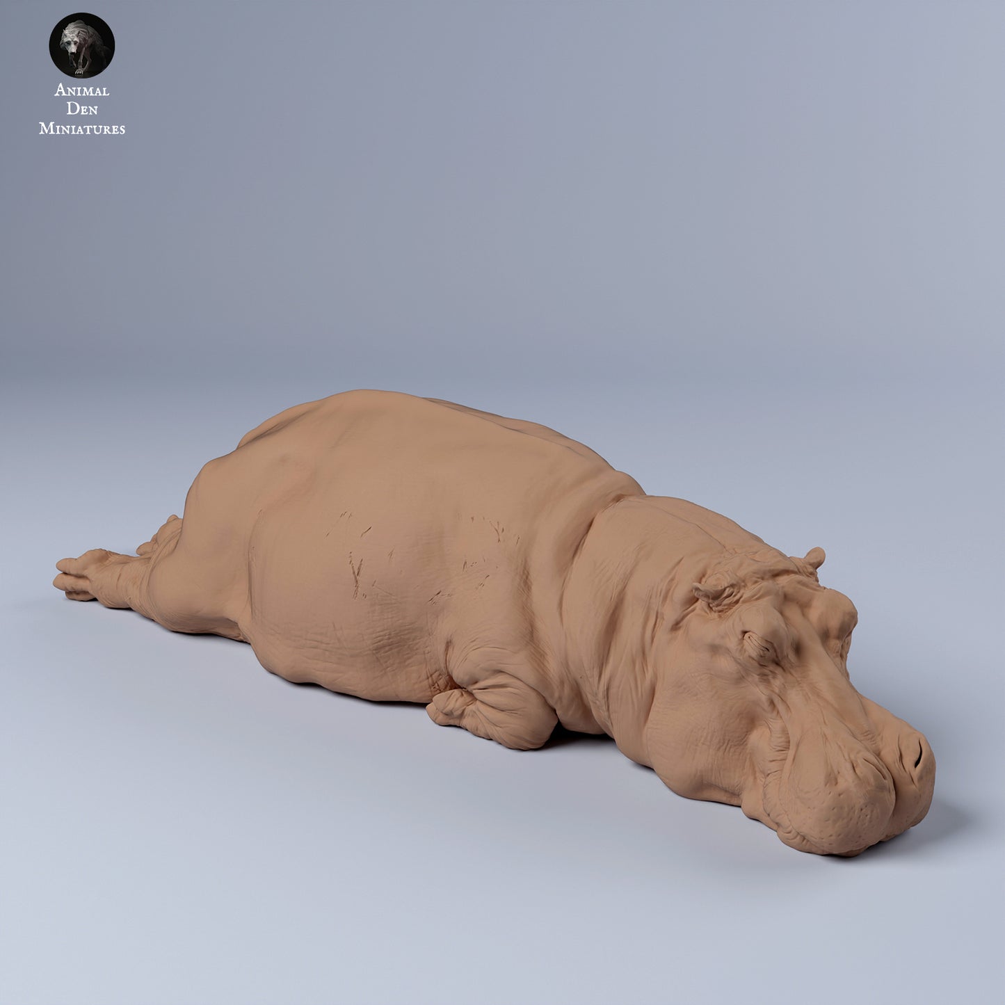 Hippo Sleep - Animal Den Miniatures