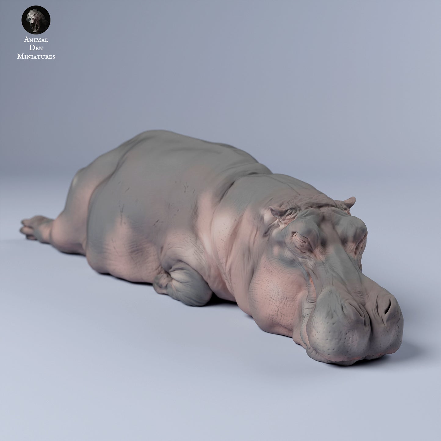 Hippo Sleep - Animal Den Miniatures