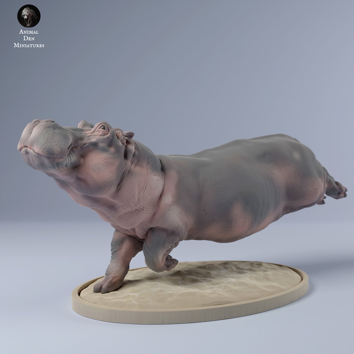 Hippo Swim - Animal Den Miniatures