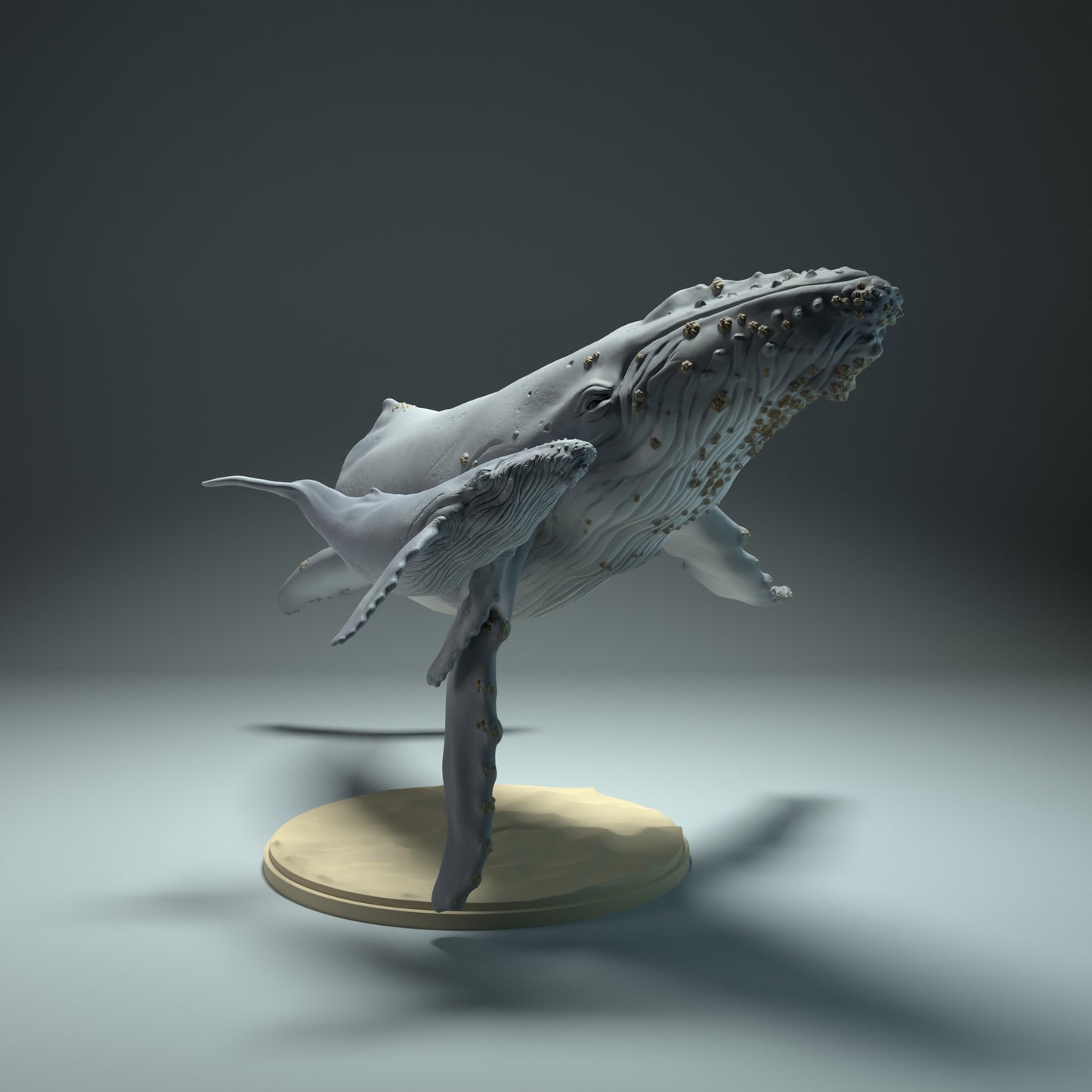 Humpback Whale and Calf - Animal Den Miniatures