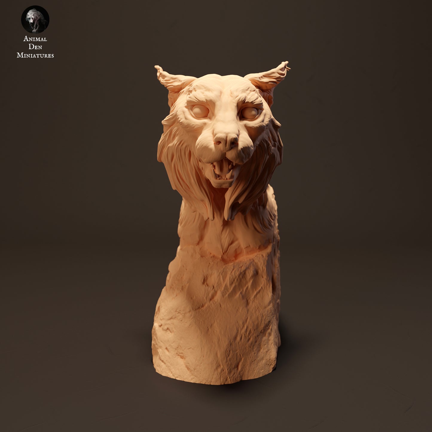 Iberian Lynx Bust - Animal Den Miniatures