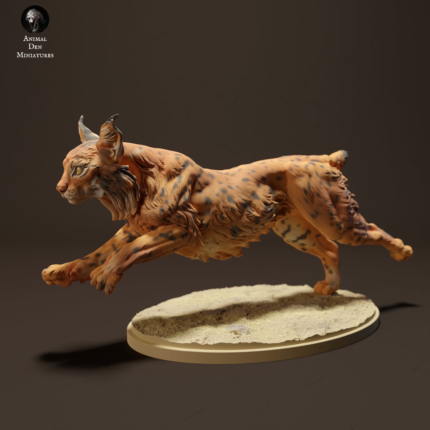 Iberian Lynx Running - Animal Den Miniatures