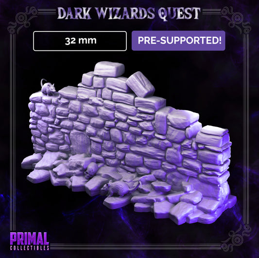 Stone Barrier - DARK WIZZARDS -  MASTERS OF DUNGEONS QUEST - Primal Collectibles