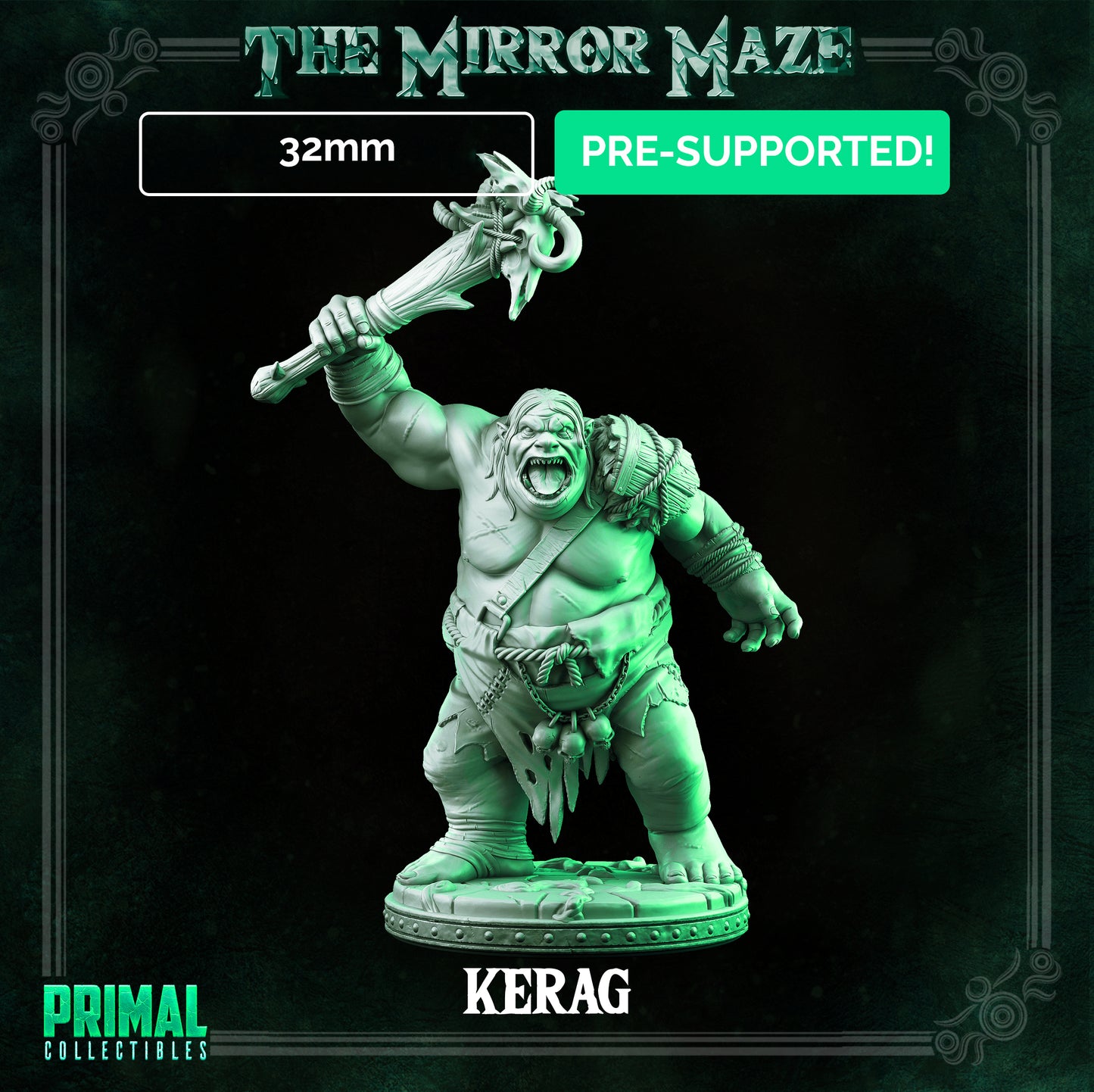 5 miniatures - 32mm - Classic RPG game enemies bundle - THE MIRROR MAZE - MASTERS OF DUNGEONS QUEST - Primal Collectibles