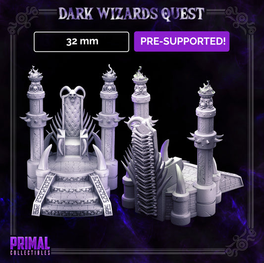 Boss throne- DARK WIZARDS - MASTERS OF DUNGEONS QUEST - Primal Collectibles