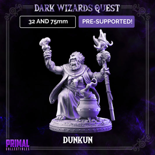 Orc Shaman - Dunkun  - DARK WIZARDS - MASTERS OF DUNGEONS QUEST - Primal Collectibles