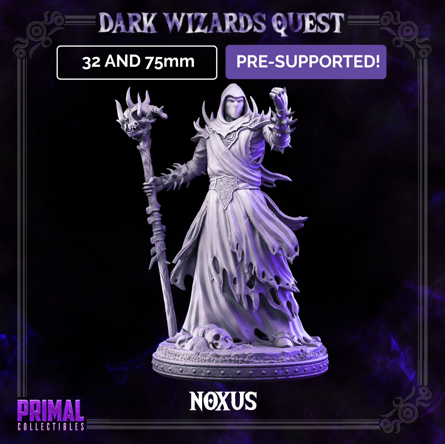 Boss - Wizard - Noxus - DARK WIZARDS - MASTERS OF DUNGEONS QUEST - Primal Collectibles