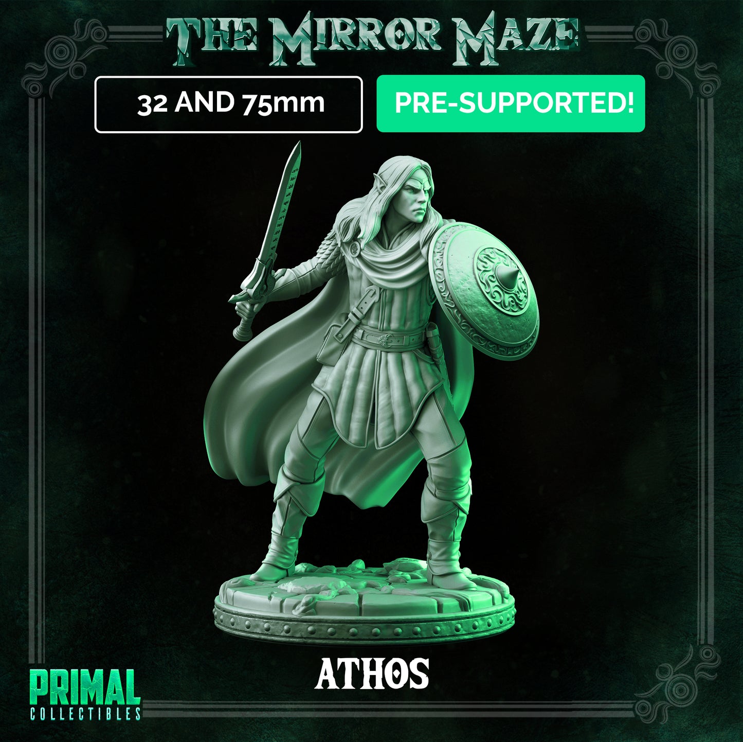 Elf - Athos - THE MIRROR MAZE - MASTERS OF DUNGEONS QUEST - Primal Collectibles