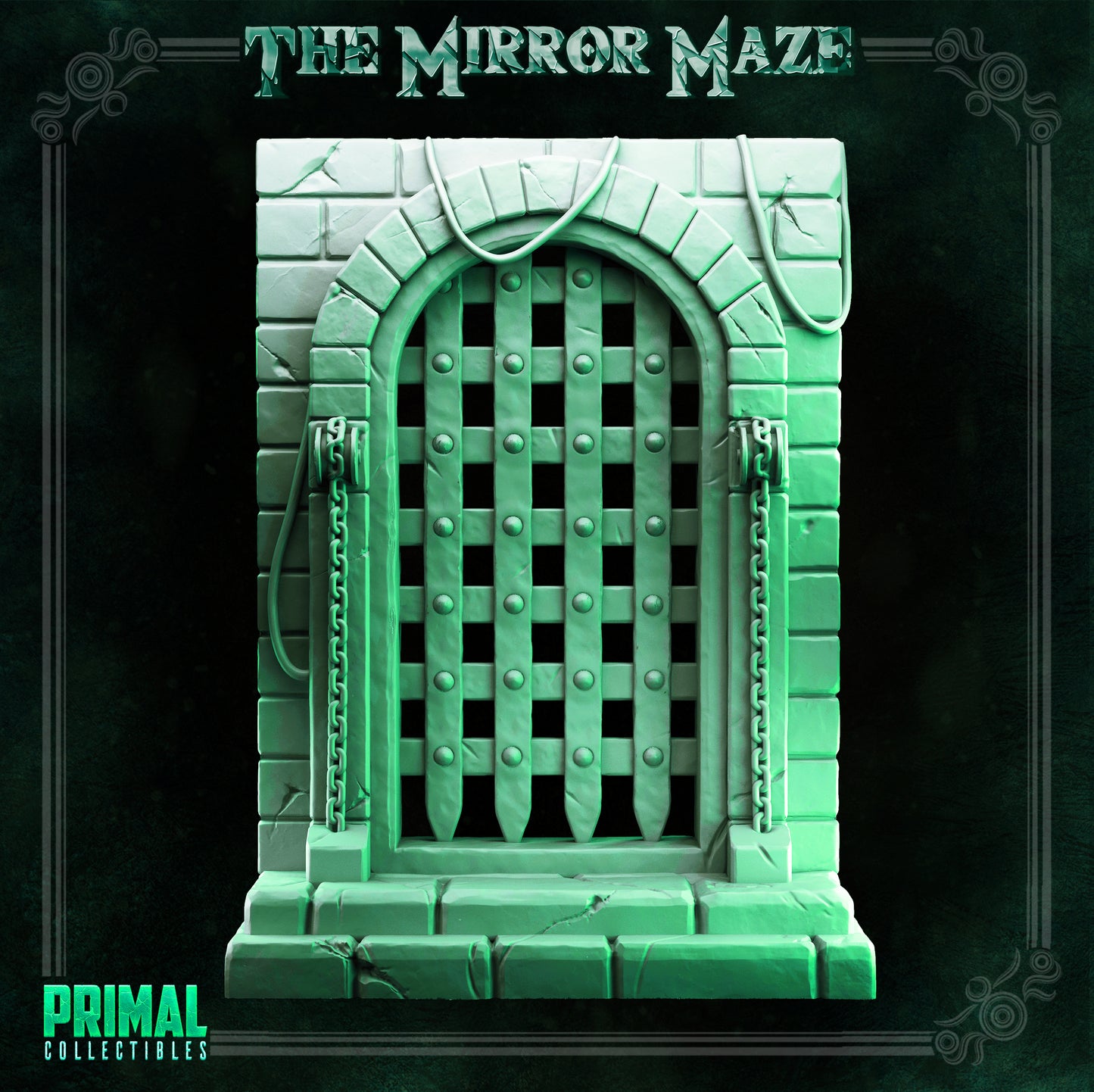 Porticullis and mirror - THE MIRROR MAZE - MASTERS OF DUNGEONS QUEST - Primal Collectibles