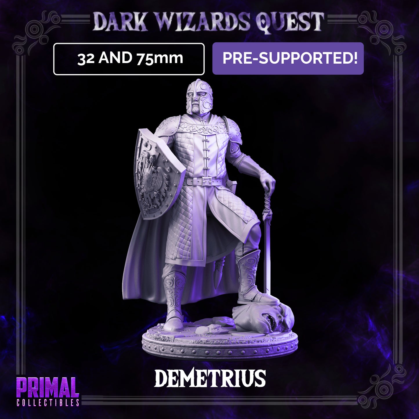 Knight - Demetrius - DARK WIZARDS - MASTERS OF DUNGEONS QUEST - Primal Collectibles