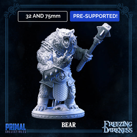 War bear - FREEZING DARKNESS - MASTERS OF DUNGEONS QUEST - Primal Collectibles