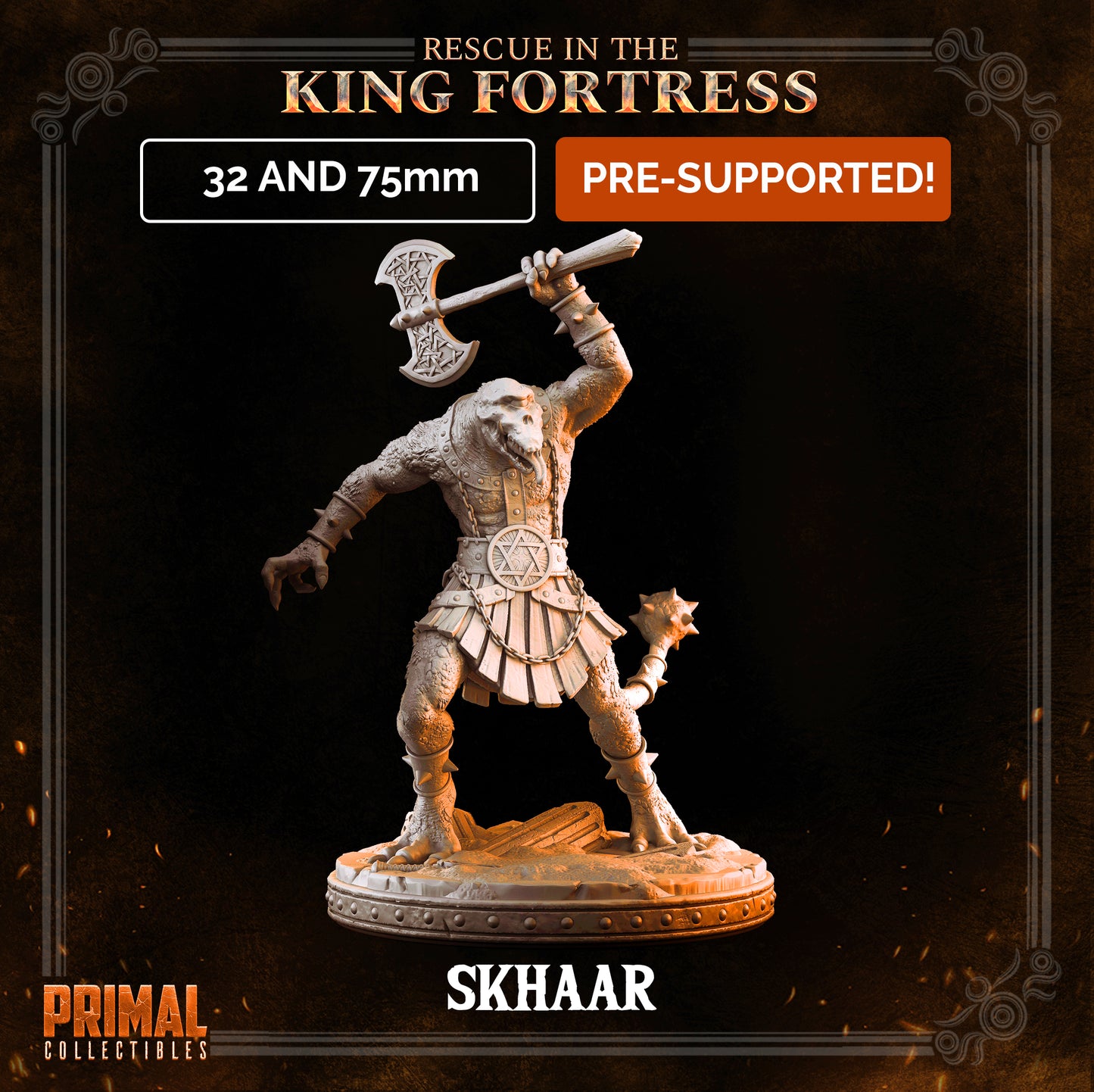 Reptile minion - SKHAAR- April 2023 - RESCUE IN THE KING FORTRESS -  MASTERS OF DUNGEONS QUEST - Primal Collectibles