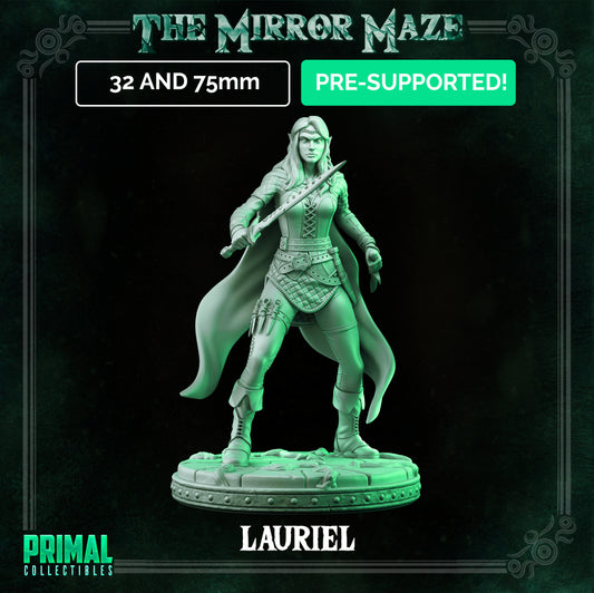 Elf - Lauriel - THE MIRROR MAZE - MASTERS OF DUNGEONS QUEST - Primal Collectibles