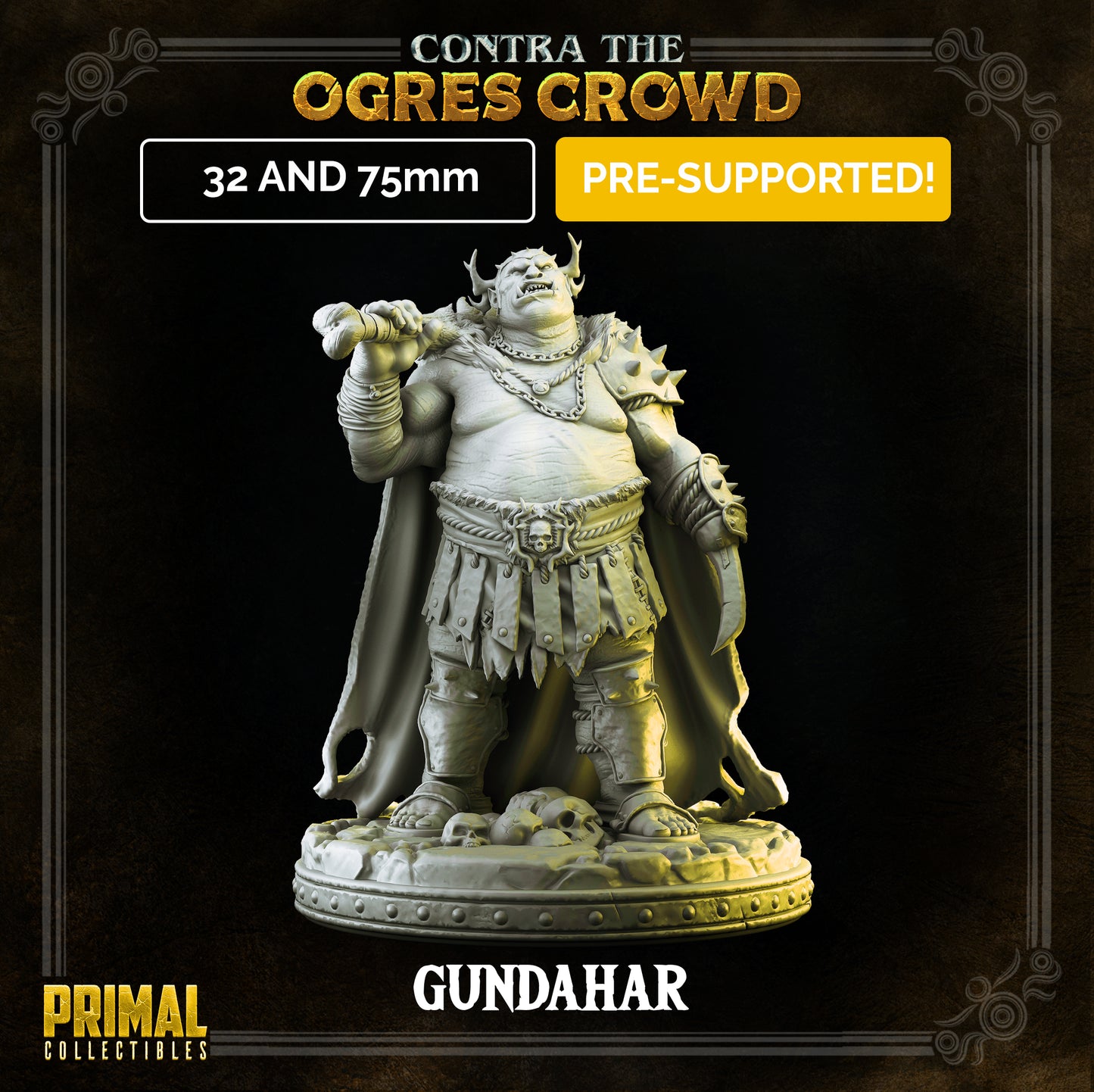 Boss Ogre lord - Gundahar - CONTRA THE OGRES CROWD - MASTERS OF DUNGEONS QUEST - Primal Collectibles