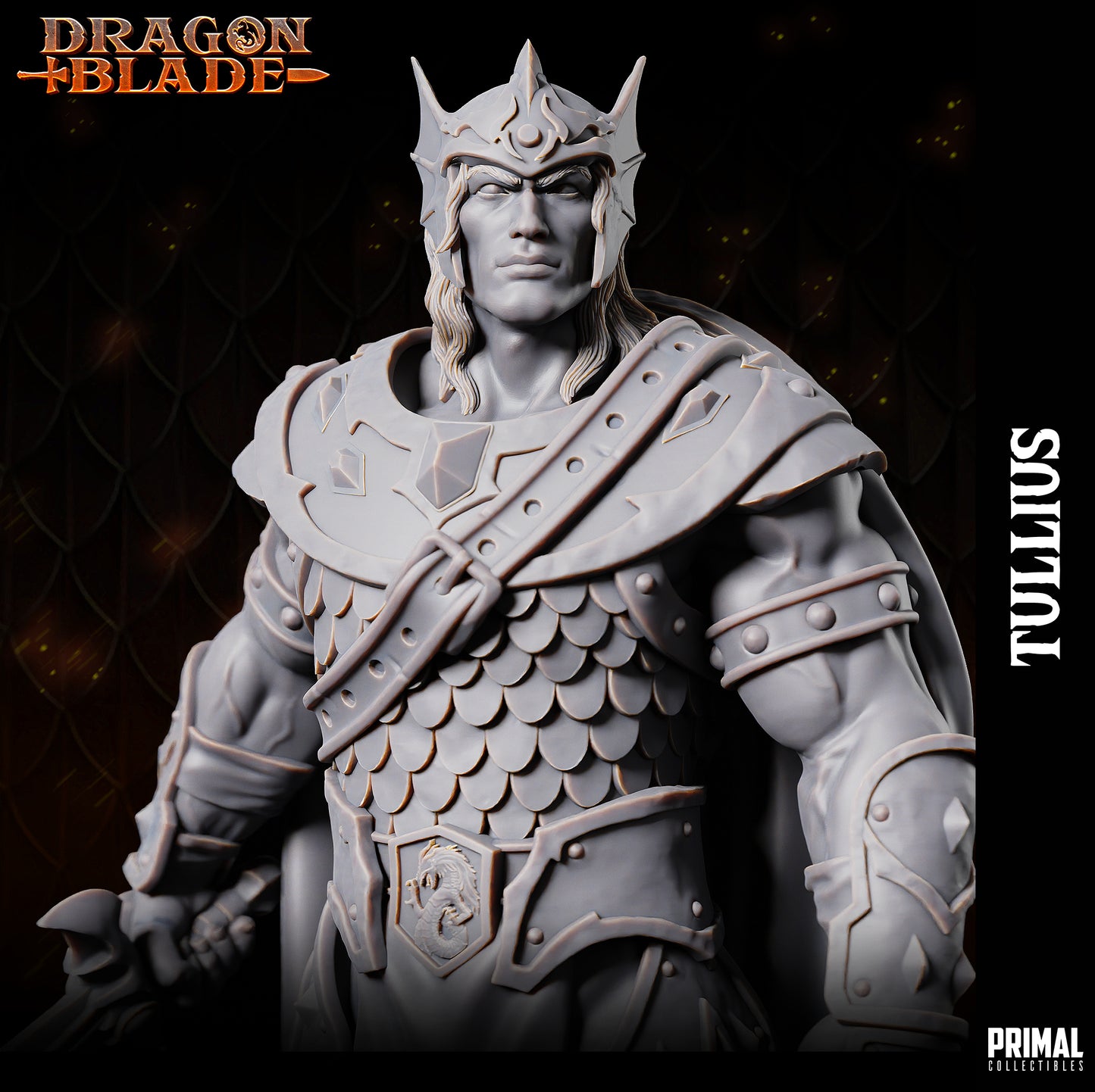 Warrior - Tullius - May 2023 - DRAGONBLADE-  MASTERS OF DUNGEONS QUEST - Primal Collectibles