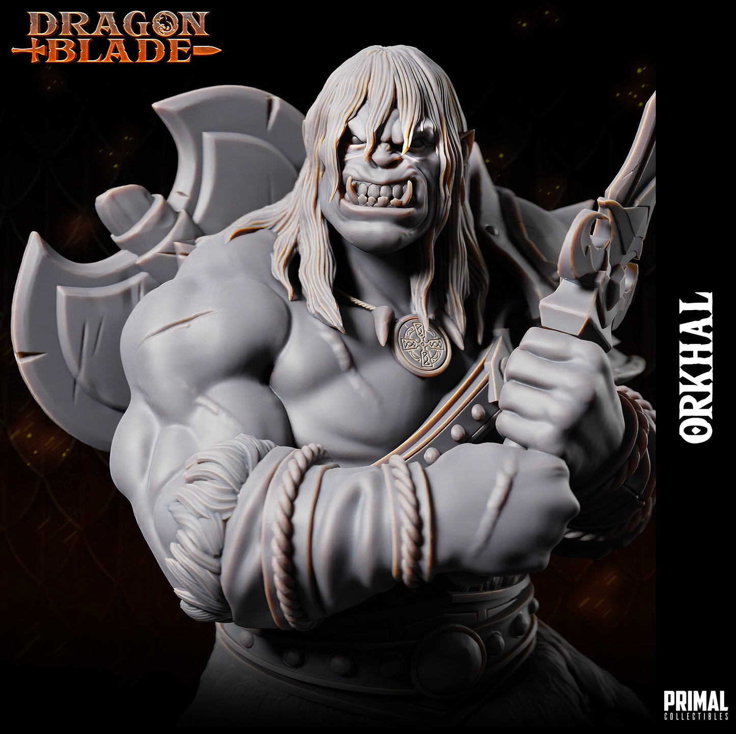 Barbarian orc - Orkhal  - November 2023 - DRAGONBLADE-  MASTERS OF DUNGEONS QUEST