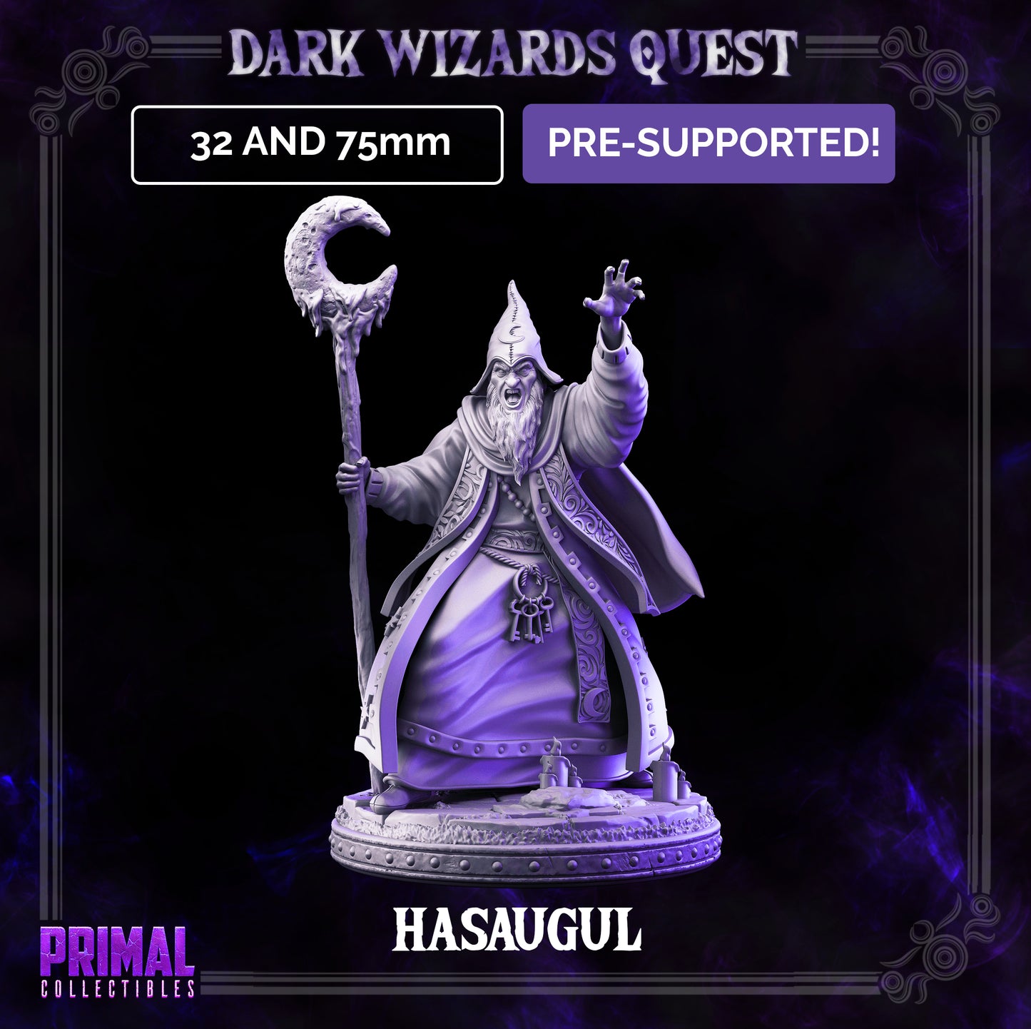 High Mage - Hasaugul - DARK WIZARDS - MASTERS OF DUNGEONS QUEST - Primal Collectibles