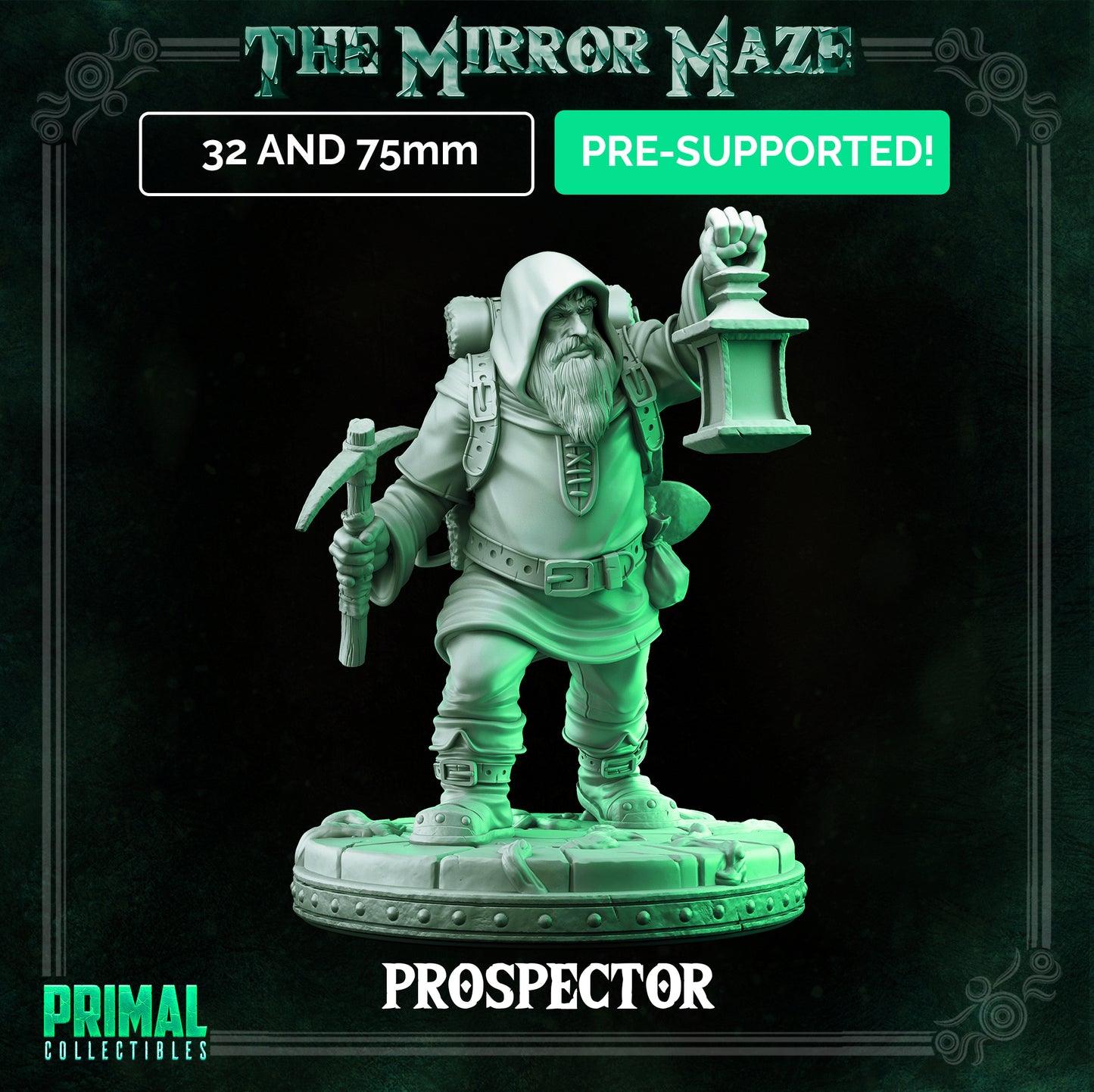 Prospector - THE MIRROR MAZE - MASTERS OF DUNGEONS QUEST - Primal Collectibles