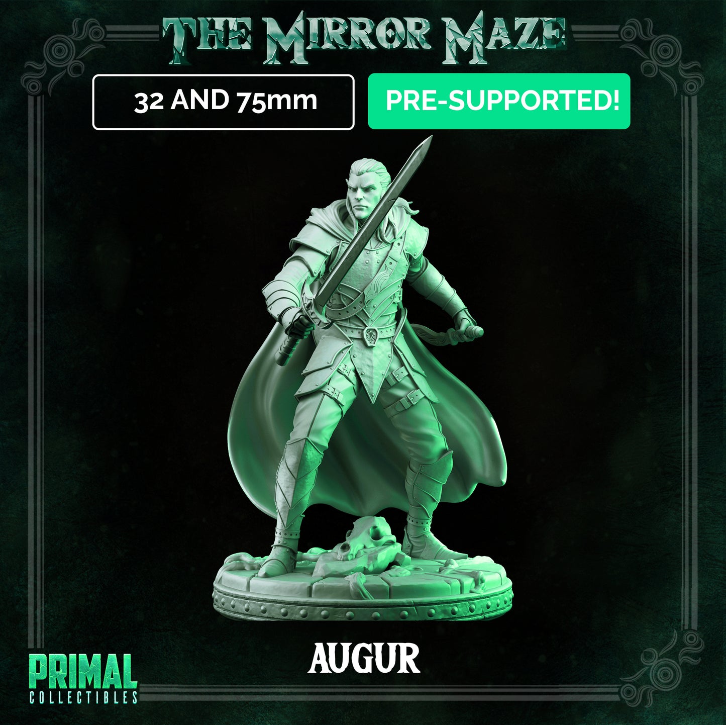 Elf - Augur - THE MIRROR MAZE - MASTERS OF DUNGEONS QUEST - Primal Collectibles