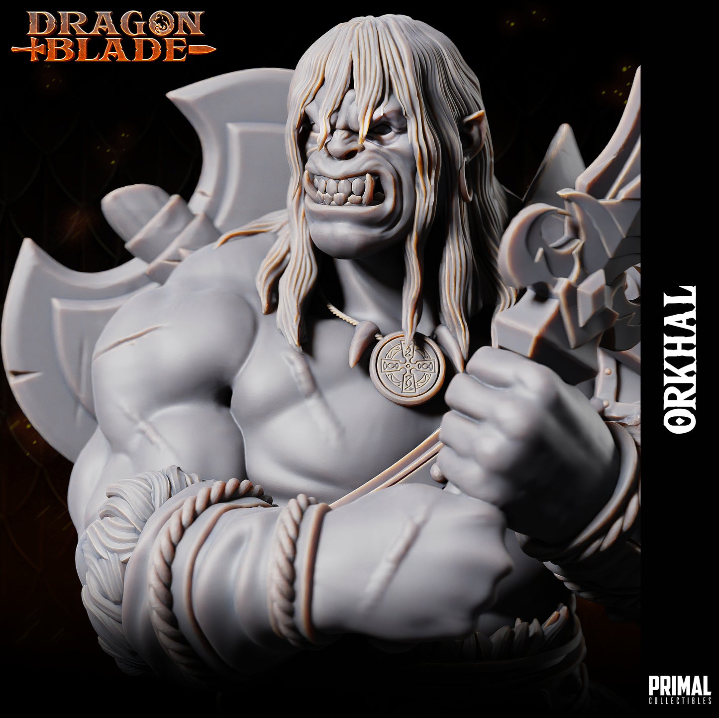 Barbarian orc - Orkhal  - November 2023 - DRAGONBLADE-  MASTERS OF DUNGEONS QUEST