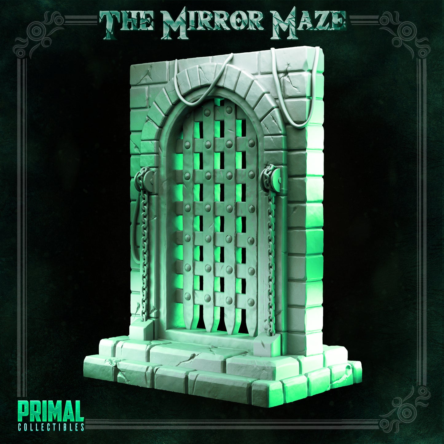 Porticullis and mirror - THE MIRROR MAZE - MASTERS OF DUNGEONS QUEST - Primal Collectibles