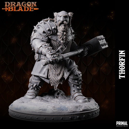 Evil dwarf - Thorfin - July 2023 - DRAGONBLADE-  MASTERS OF DUNGEONS QUEST - Primal Collectibles