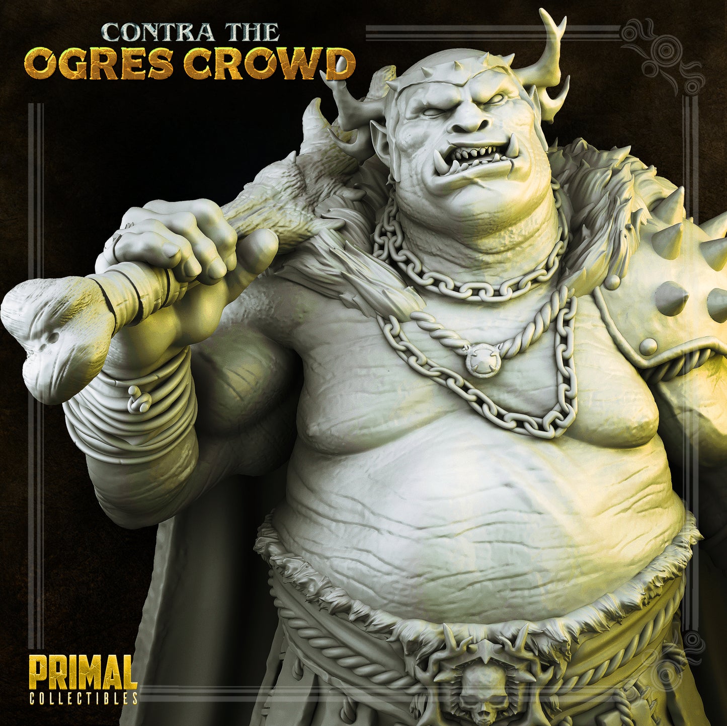 Boss Ogre lord - Gundahar - CONTRA THE OGRES CROWD - MASTERS OF DUNGEONS QUEST - Primal Collectibles