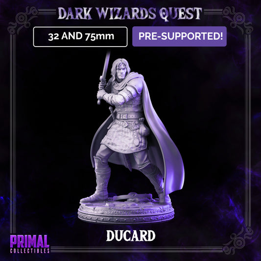 Swordsman/ Mercenary /Man- at- arms - Ducard - DARK WIZARDS - MASTERS OF DUNGEONS QUEST - Primal Collectibles