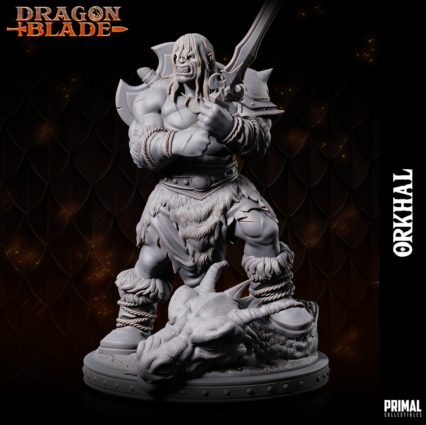 Barbarian orc - Orkhal  - November 2023 - DRAGONBLADE-  MASTERS OF DUNGEONS QUEST