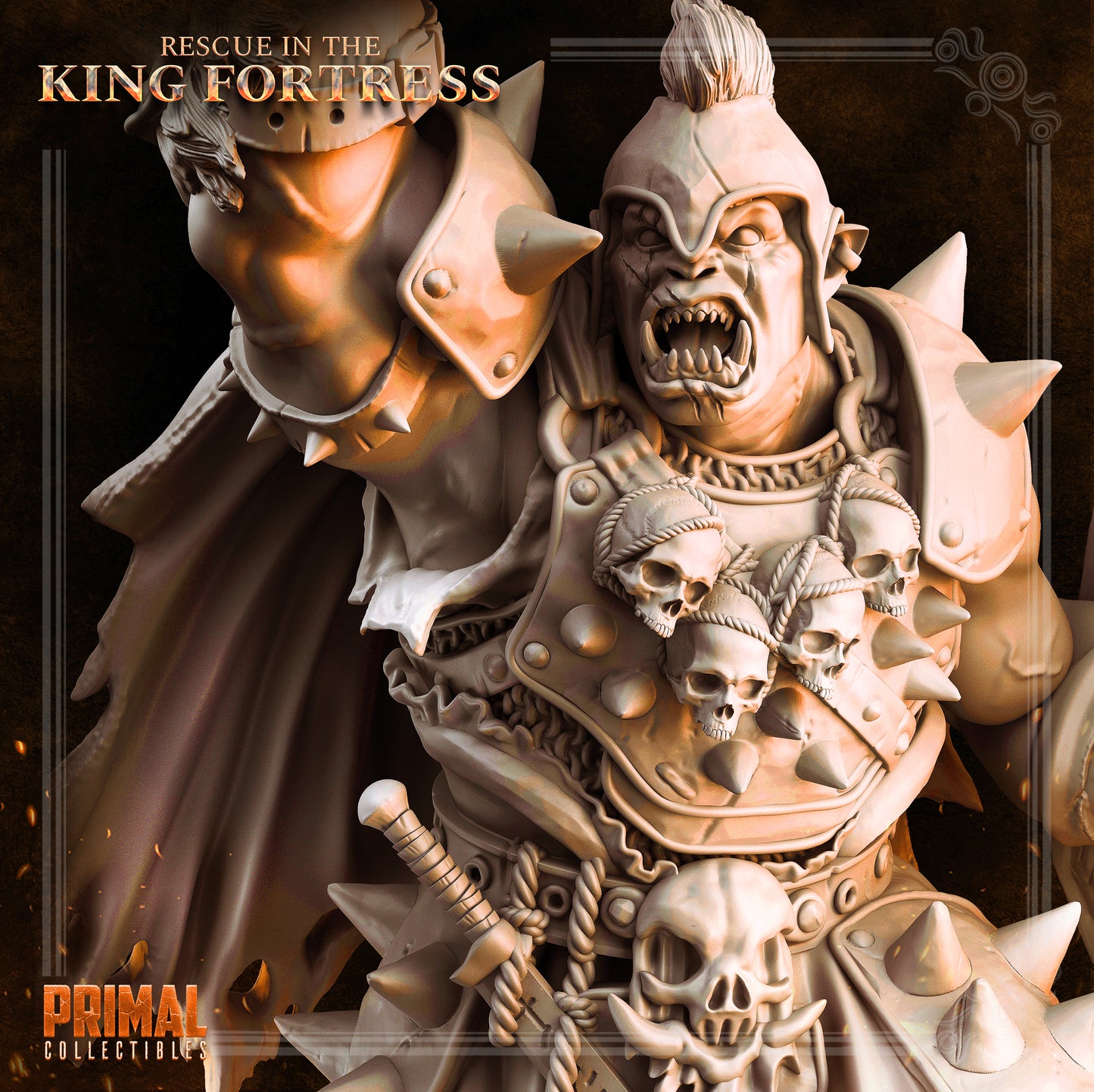 Orc warlord - THROG- April 2023 - RESCUE IN THE KING FORTRESS -  MASTERS OF DUNGEONS QUEST - Primal Collectibles