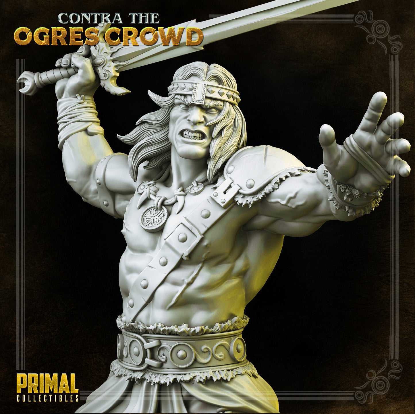 Barbarian - Boris - CONTRA THE OGRES CROWD - MASTERS OF DUNGEONS QUEST - Primal Collectibles