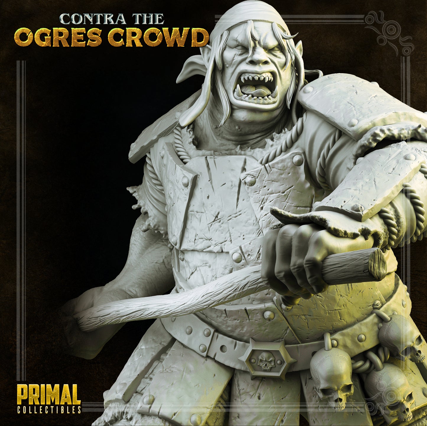 Ogre champion - Ulbrok- CONTRA THE OGRES CROWD - MASTERS OF DUNGEONS QUEST - Primal Collectibles