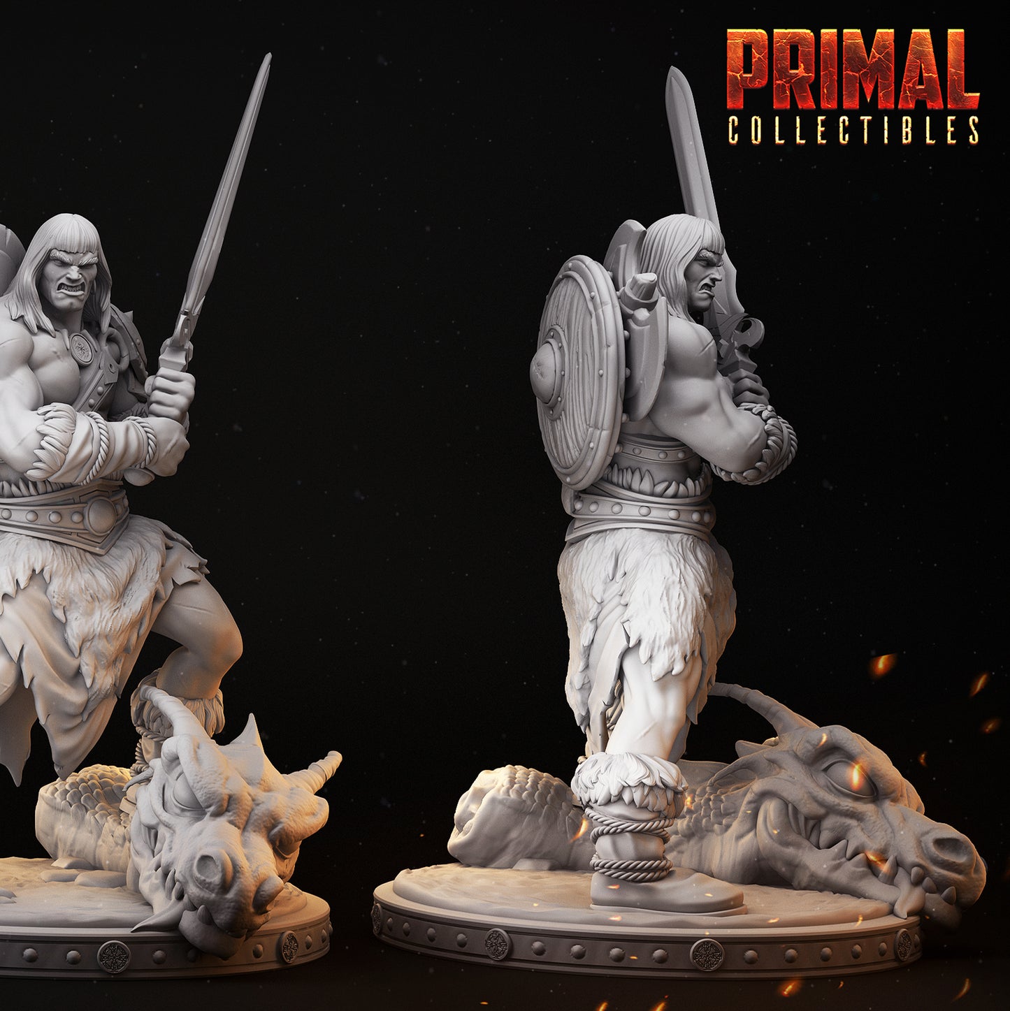 Barbarian - Thurkal - MASTERS OF DUNGEONS QUEST - Primal Collectibles