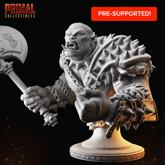 Orc - Bhorlok Bust - MASTERS OF DUNGEONS QUEST - Primal Collectibles