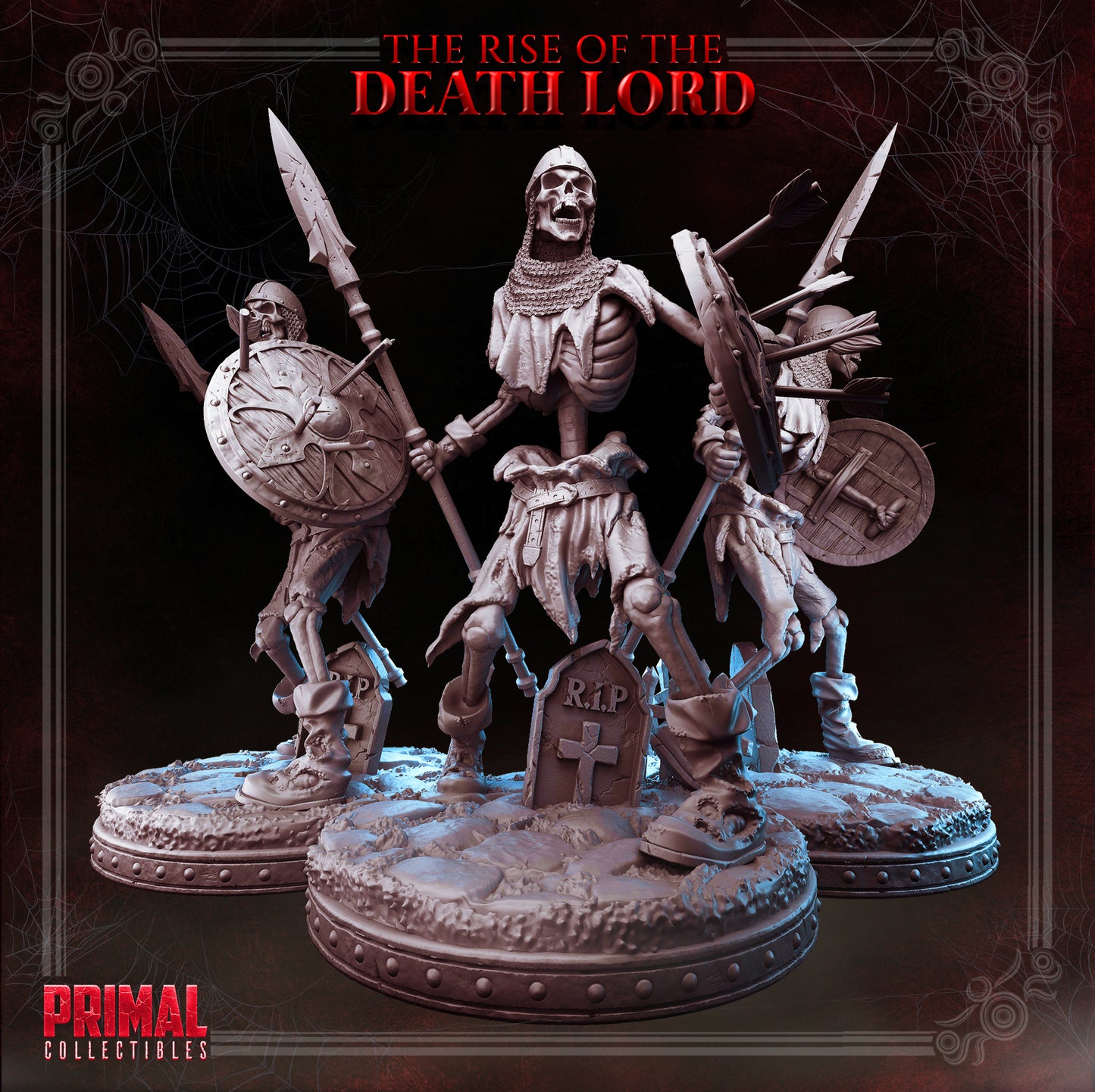 Skeleton - March 2023 - THE RISE OF THE DEATH LORD - MASTERS OF DUNGEONS QUEST - Primal Collectibles