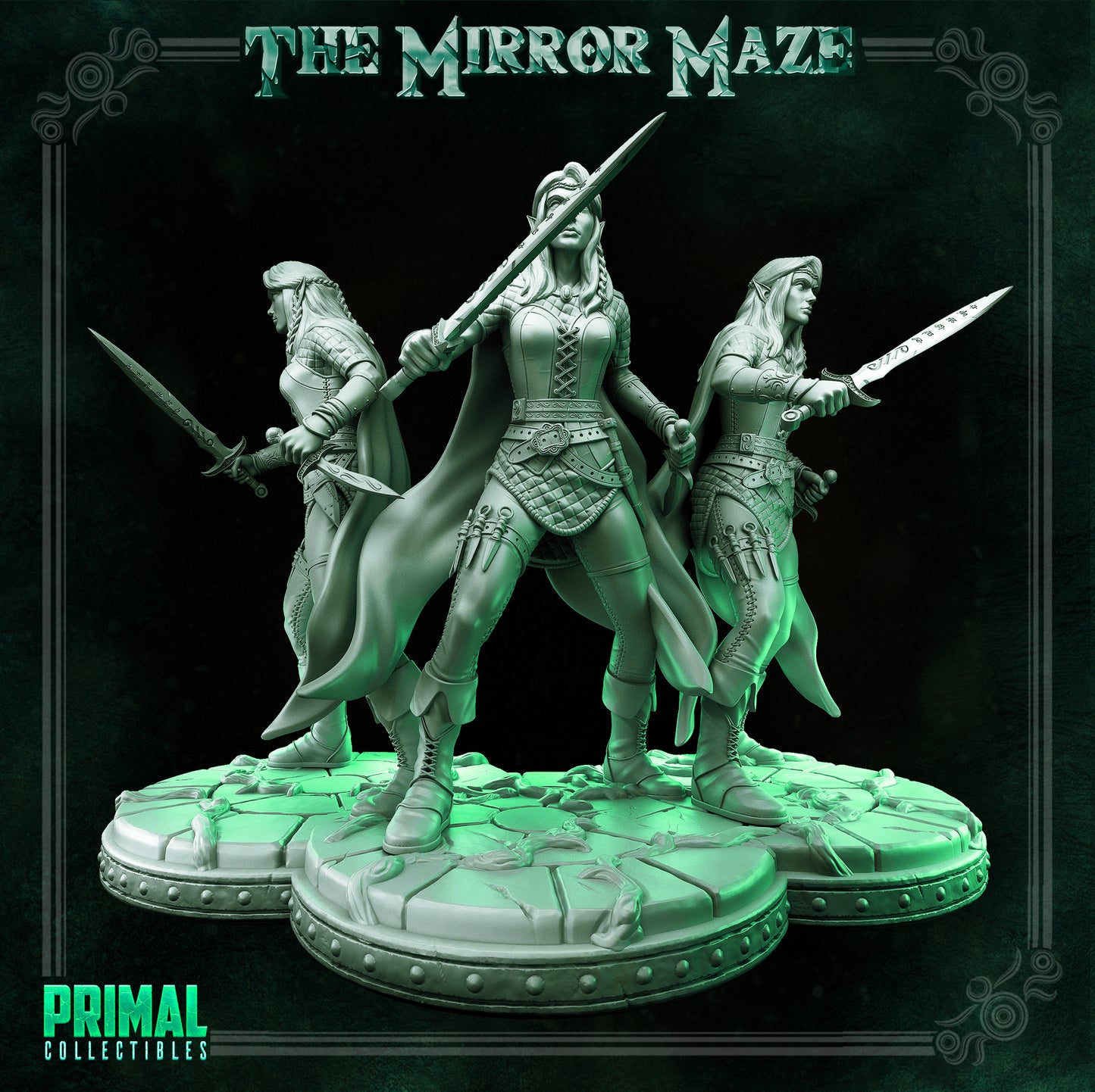 Elf - Lauriel - THE MIRROR MAZE - MASTERS OF DUNGEONS QUEST - Primal Collectibles