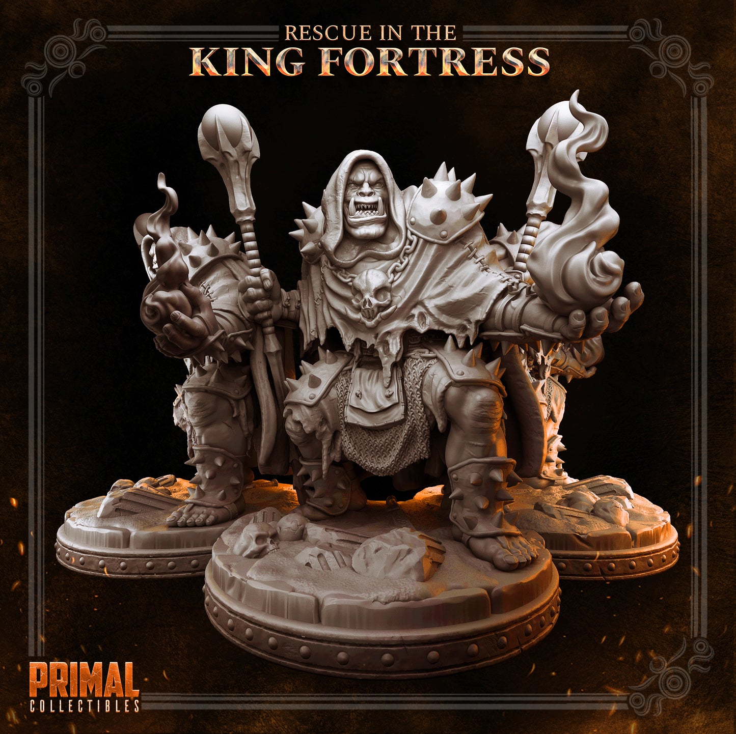 Orc spellcaster - BORGAKH THROGSON - April 2023 - RESCUE IN THE KING FORTRESS -  MASTERS OF DUNGEONS QUEST - Primal Collectibles