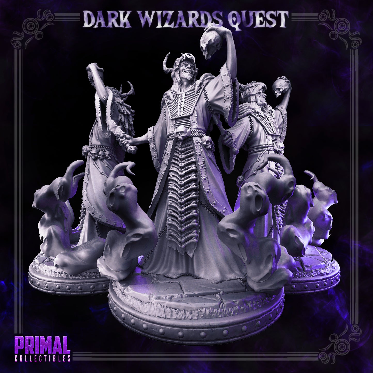 Necromancer - Abaddon - DARK WIZARDS - MASTERS OF DUNGEONS QUEST - Primal Collectibles